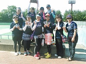 第３６回ＦＣＴ若松杯福島県女子テニス地区対抗戦準優勝チーム