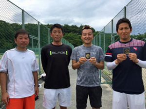 第７０回福島県総合体育大会テニス競技３５歳男子ダブルス入賞者