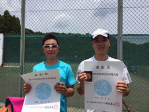 第７０回福島県総合体育大会テニス競技３５歳男子シングルス入賞者