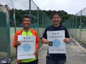 第７０回福島県総合体育大会テニス競技５５歳男子シングルス入賞者