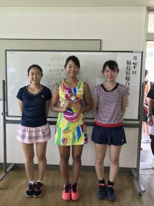 第７０回福島県総合体育大会テニス競技成年女子シングルス・ダブルス入賞者