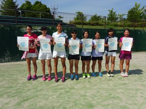 第７０回福島県総合体育大会テニス競技少年の部女子Ⅰ部ダブルス入賞者