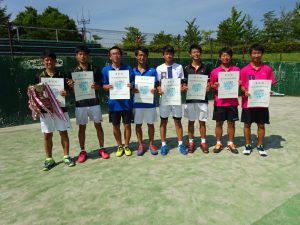第７０回福島県総合体育大会テニス競技少年の部男子Ⅰ部ダブルス入賞者