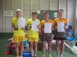 ２０１７中牟田杯全国選抜ジュニアテニス選手権福島県予選女子ダブルス入賞者