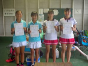 ２０１７中牟田杯全国選抜ジュニアテニス選手権福島県予選女子ダブルス入賞者