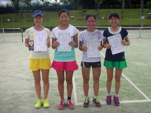 ２０１７中牟田杯全国選抜ジュニアテニス選手権福島県予選女子シングルス入賞者
