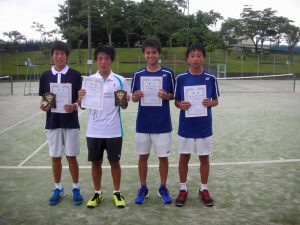 ２０１７中牟田杯全国選抜ジュニアテニス選手権福島県予選男子ダブルス入賞者