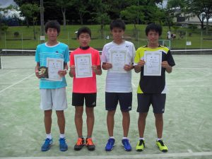 ２０１７中牟田杯全国選抜ジュニアテニス選手権福島県予選男子シングルス入賞者