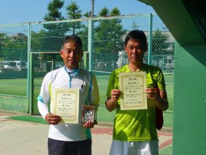 第８回福島オープンベテランテニス選手権大会男子シングルス５０歳以上入賞者