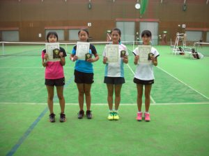 第３１回福島県秋季小学生テニス選手権大会女子シングルス入賞者