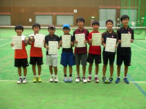 第３１回福島県秋季小学生テニス選手権大会男子ダブルス入賞者