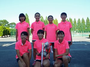 第３１回福島県秋季中学生テニス選手権大会女子団体の部優勝