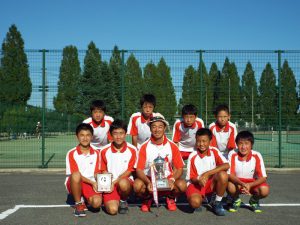 第３１回福島県秋季中学生テニス選手権大会男子団体の部優勝
