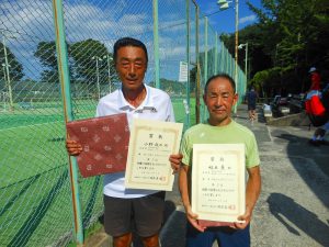 第３８回中尾杯福島県シングルステニス選手権大会６０歳以上男子シングルスの部入賞者