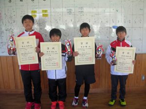 第３７回福島県春季選抜ジュニアシングルス選手権大会Ｕ１２男子入賞者