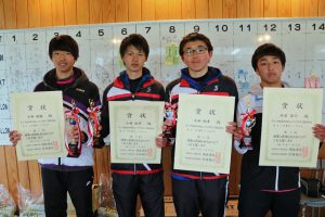 第３７回福島県春季選抜ジュニアシングルス選手権大会Ｕ１８男子入賞者