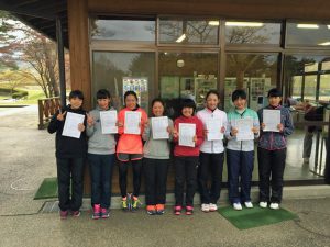 第３５回福島県春季ジュニアダブルステニス選手権大会Ｕ１６女子ダブルス入賞者