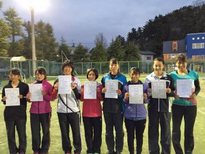 第３５回福島県春季ジュニアダブルステニス選手権大会Ｕ１８女子ダブルス入賞者