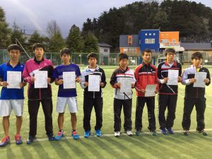 第３５回福島県春季ジュニアダブルステニス選手権大会Ｕ１８男子ダブルス入賞者