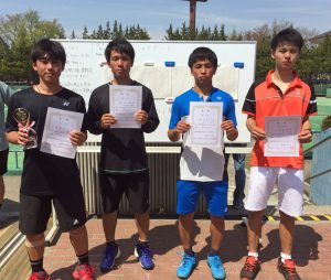 第３５回福島県春季ジュニアシングルステニス選手権大会Ｕ１８男子シングルス入賞者