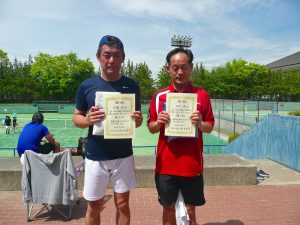 第４５回福島県テニス選手権大会４５歳以上男子シングルス入賞者