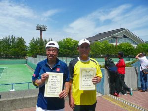 第４５回福島県テニス選手権大会５０歳以上男子シングルス入賞者