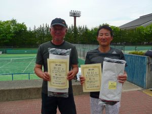 第４５回福島県テニス選手権大会５５歳以上男子ダブルス入賞者