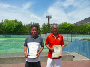 第４５回福島県テニス選手権大会６０歳以上男子ダブルス入賞者