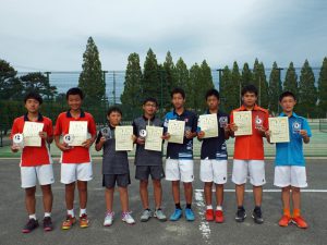 第３２回福島県春季中学生テニス選手権大会男子ダブルスの部入賞者