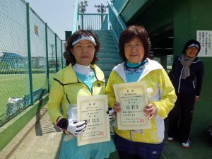 第６０回オノヤ杯兼福島県春季ダブルステニス選手権大会５０歳以上女子優勝