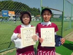 第６０回オノヤ杯兼福島県春季ダブルステニス選手権大会５５歳以上女子優勝