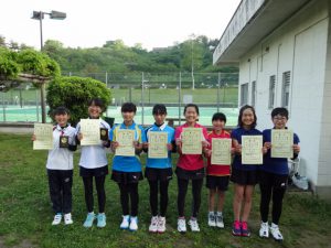 第３５回福島県春季ジュニアテニス選手権大会Ｕ１２女子ダブルス入賞者