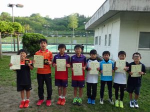 第３５回福島県春季ジュニアテニス選手権大会Ｕ１２男子ダブルス入賞者