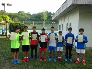 第３５回福島県春季ジュニアテニス選手権大会Ｕ１４男子ダブルス入賞者