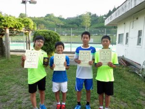 第３５回福島県春季ジュニアテニス選手権大会Ｕ１４男子シングルス入賞者