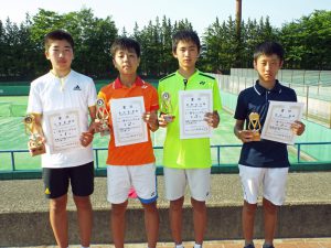 第３２回福島県春季中学生テニス選手権大会男子シングルス入賞者
