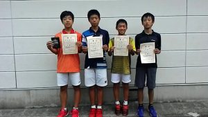 日植杯'１８ＲＳＫ全国選抜ジュニアテニス選手権福島県予選男子シングルス入賞者