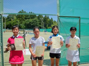 ２０１８中牟田杯全国選抜ジュニアテニス選手権福島県予選女子シングルス入賞者