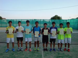 ２０１８中牟田杯全国選抜ジュニアテニス選手権福島県予選男子ダブルス入賞者