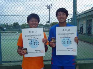 第７１回福島県総合体育大会テニス競技一般男子ダブルス優勝