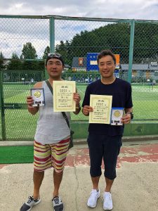 第９回福島県オープンベテランテニス選手権大会男子ダブルス４５歳以上入賞者