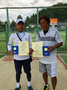 第９回福島県オープンベテランテニス選手権大会男子シングルス５５歳以上入賞者