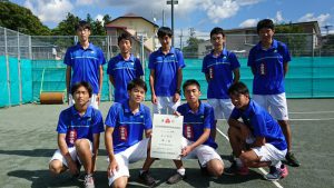 第５２回福島県高校新人テニス選手権大会男子団体７人制４位