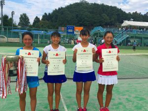 第５２回福島県高校新人テニス選手権大会女子シングルス入賞者