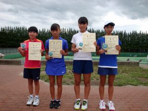 第３２回福島県秋季小学生テニス選手権大会女子シングルス入賞者