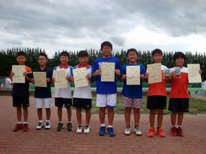 第３２回福島県秋季小学生テニス選手権大会男子ダブルス入賞者