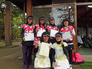 第６０回福島県クラブ対抗テニス大会女子の部優勝