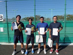 第４１回福島県秋季ダブルステニス選手権大会一般男子ダブルス入賞者