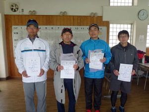 第４５回福島県ダブルステニス選手権大会男子４５歳の部入賞者