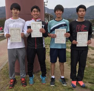 第３６回福島県春季ジュニアシングルステニス選手権大会男子Ｕ１８の部入賞者